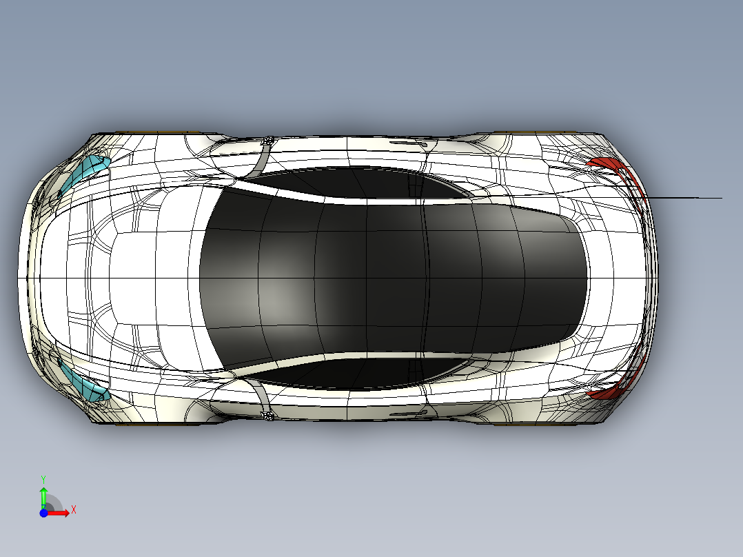 2023.02月-旋转停车场结构模型creo5.0前视图