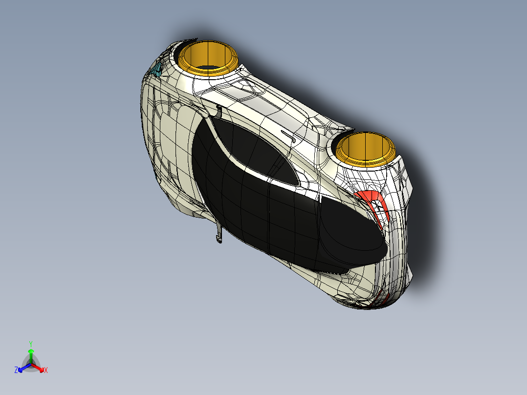 2023.02月-旋转停车场结构模型creo5.0正等轴测图