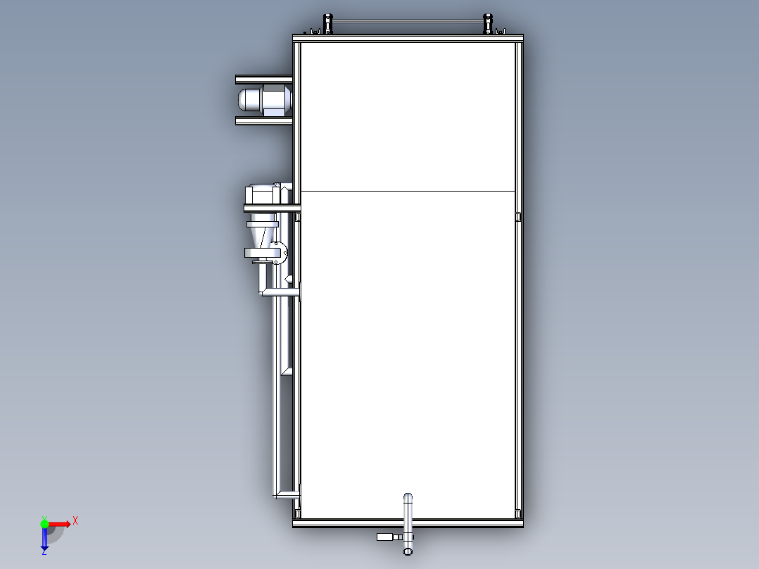 果蔬清洗机总体结构设计（step+exb+说明书）俯视图