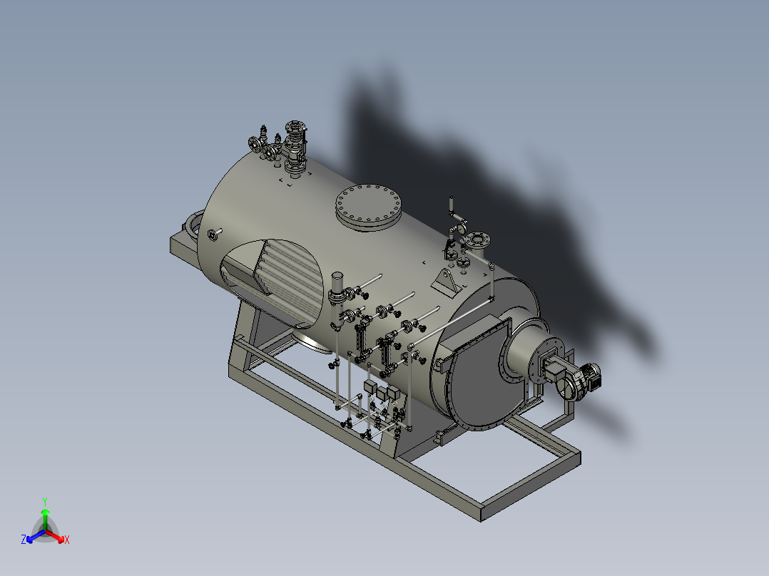 Boiler锅炉汽锅<span style='color: red'>3D</span><span style='color: red'>数模</span><span style='color: red'>图纸</span> STEP<span style='color: red'>格式</span>