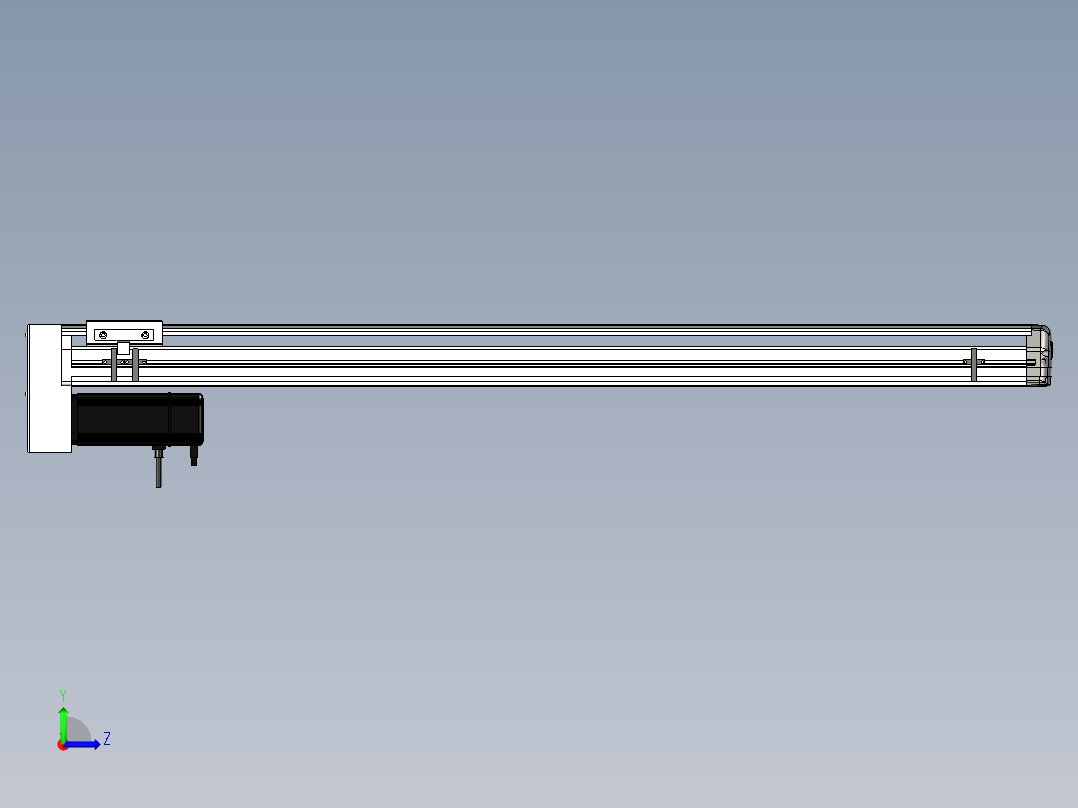 Toyo东佑达直线模组-ETH13-1000-BM-400W+煞車左视图