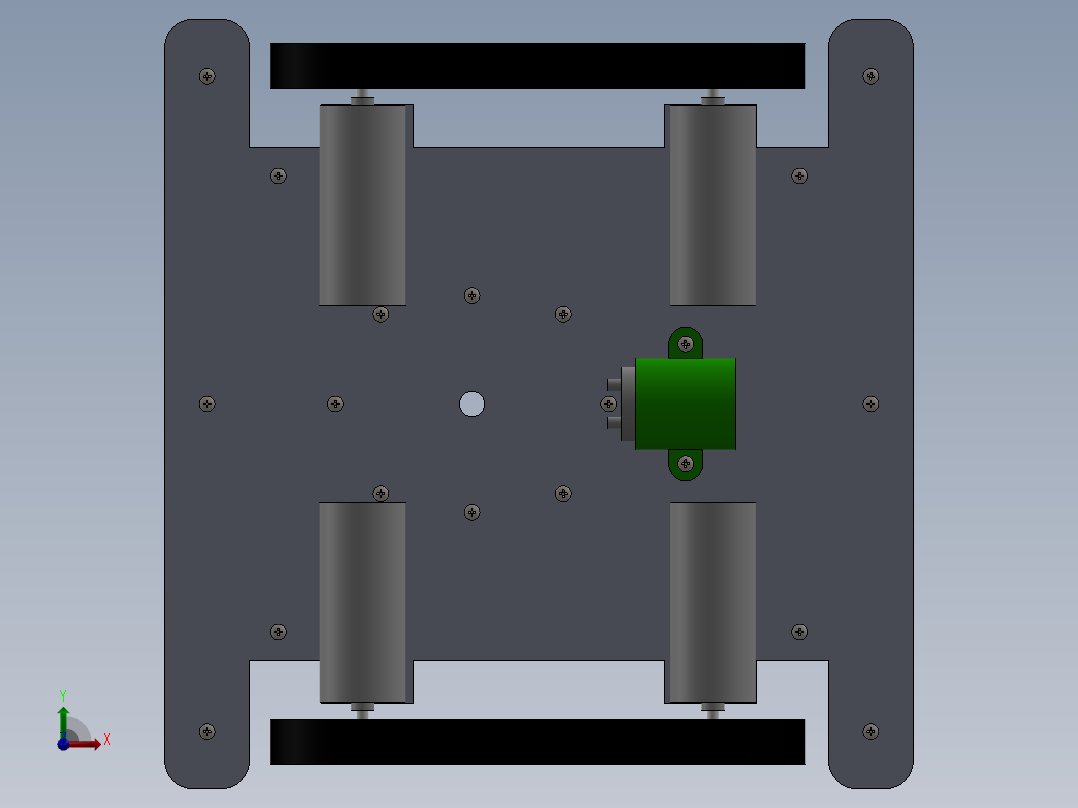 擦玻璃机器人（三维+课设+程序+原理图）前视图