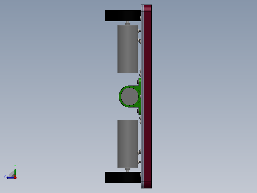 擦玻璃机器人（三维+课设+程序+原理图）右视图