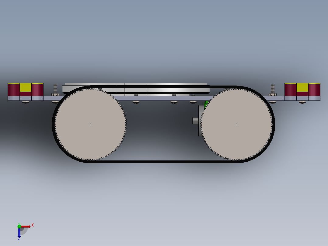 擦玻璃机器人（三维+课设+程序+原理图）俯视图