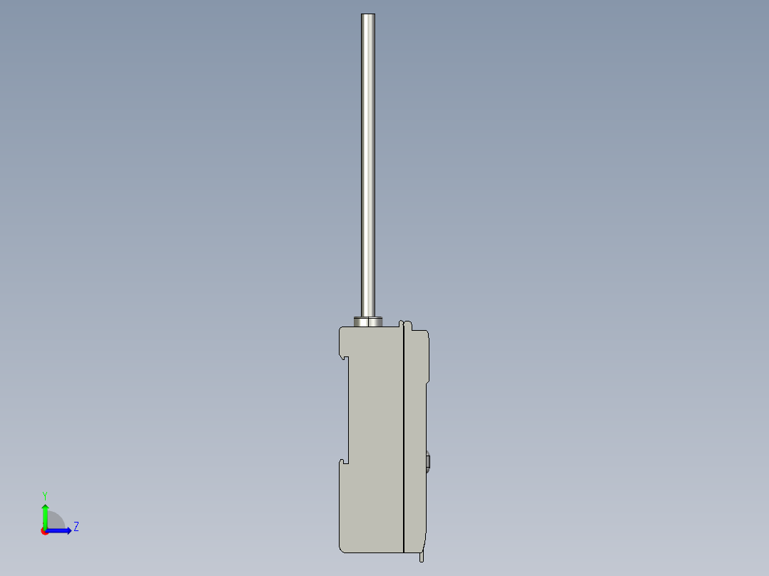 基恩士LV-51M_kc图纸模型左视图