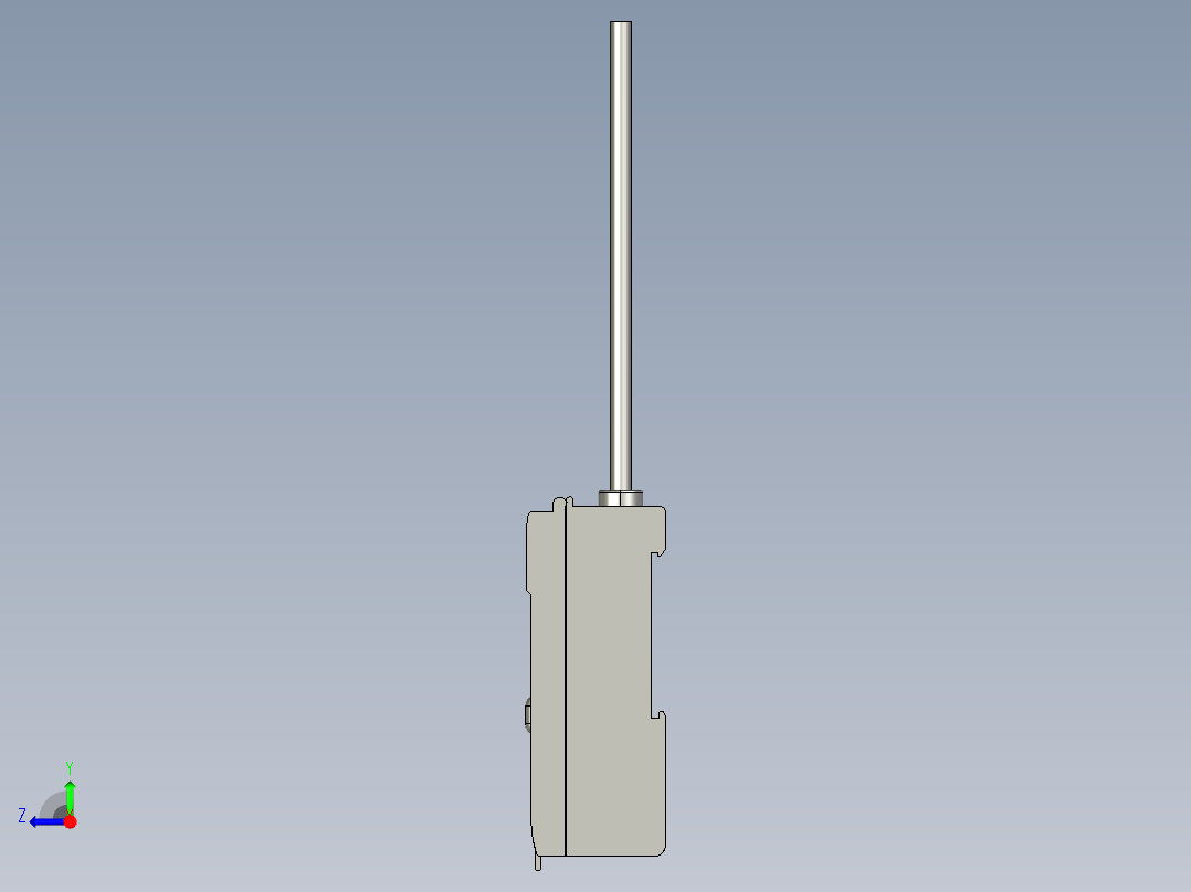 基恩士LV-51M_kc图纸模型右视图