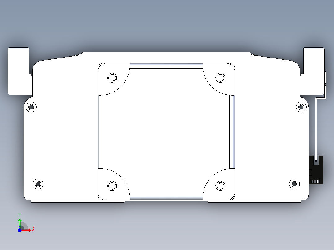 东锦丝杆传动-直线滑台模组DH270-C-L10-S1900-BC-T1000W-C3前视图