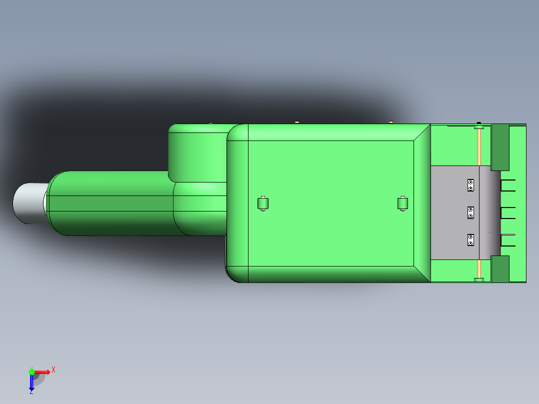 手持式棉花采摘机收获机（sw18可编辑+cad+说明书）俯视图