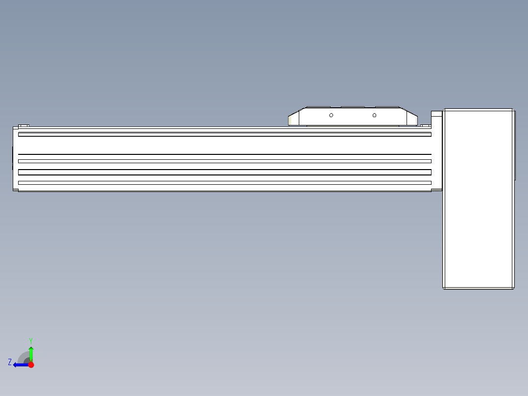 同步带全封闭直线模组TPA-HCB-85D-90-L200-LP-C-P20-N3右视图