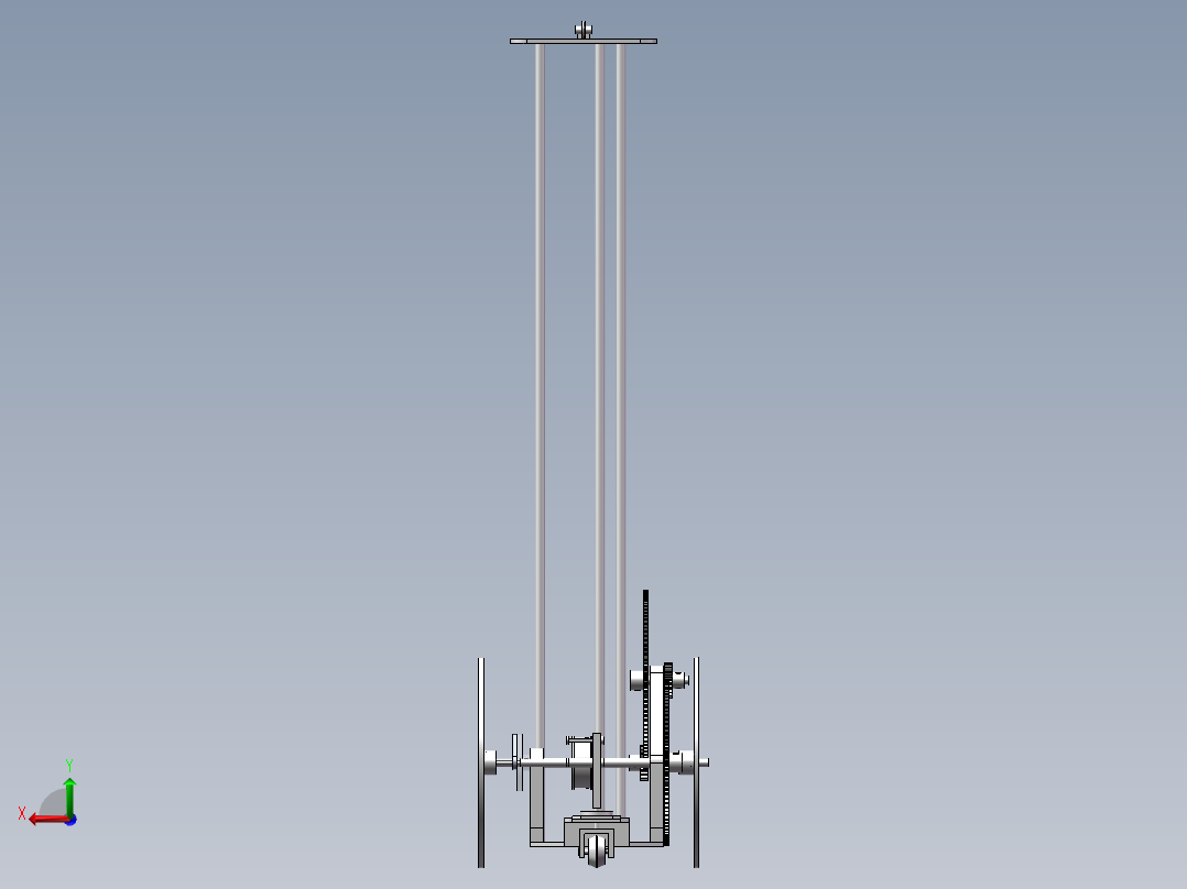 无碳小车最终版后视图