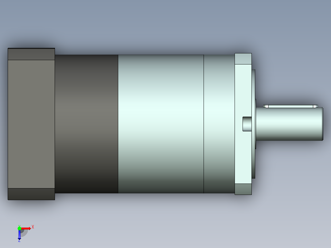 直齿PLF160-L2-LC 42-114.3-200-M12.stp俯视图