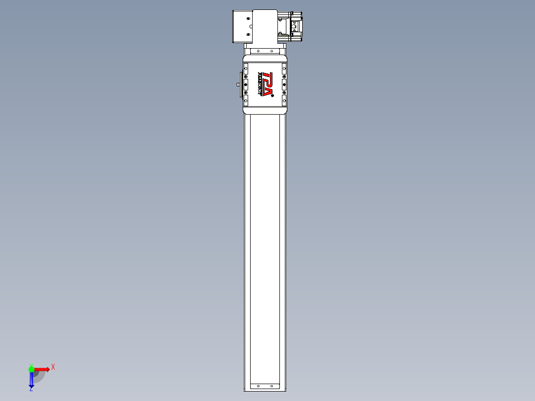 同步带全封闭直线模组TPA-HCB-85D-90-L500-RP-Y-P20-N3俯视图