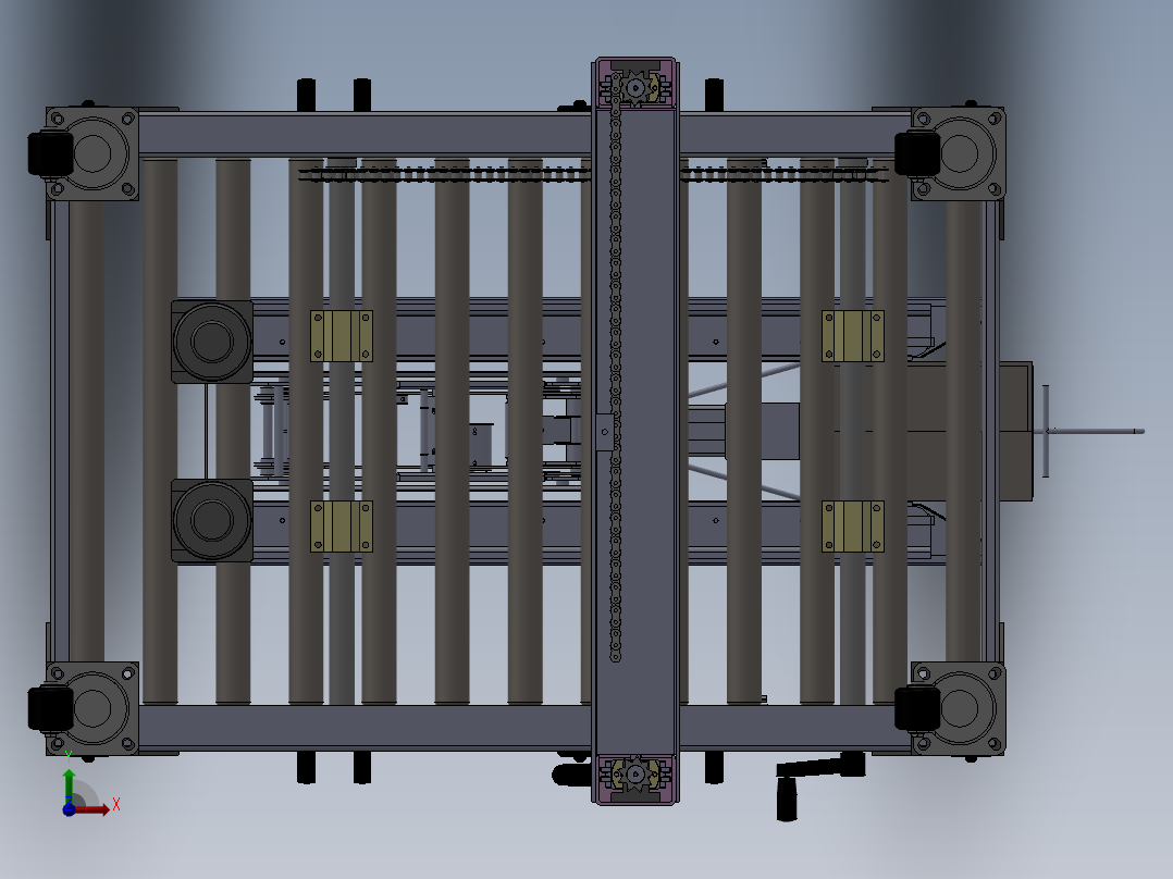 纸箱封箱机前视图