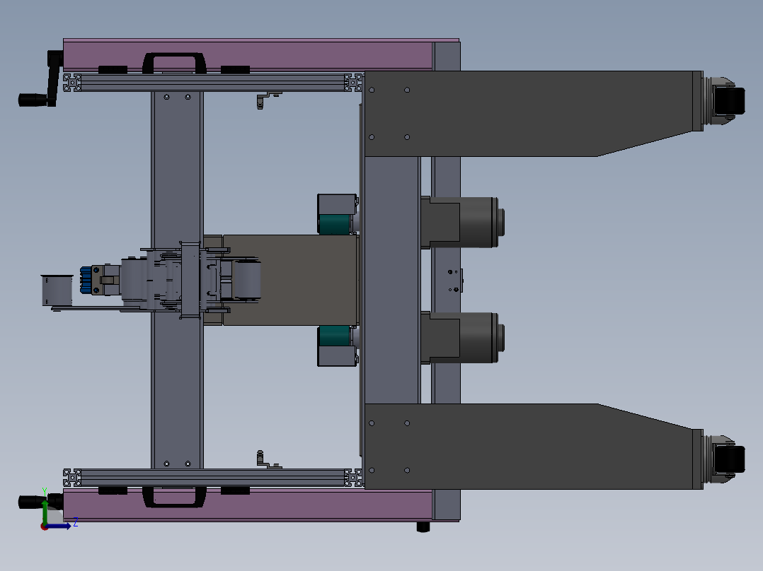 纸箱封箱机左视图