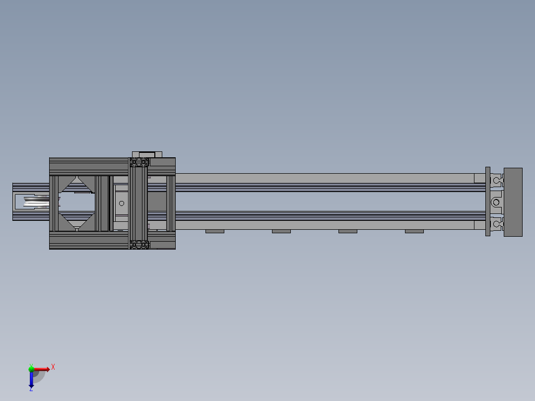堆垛机模型俯视图