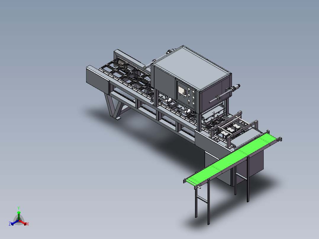1出3封口机正等轴测图