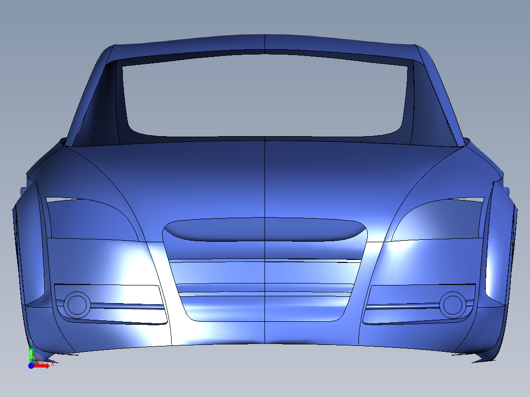 009-奥迪车身前视图