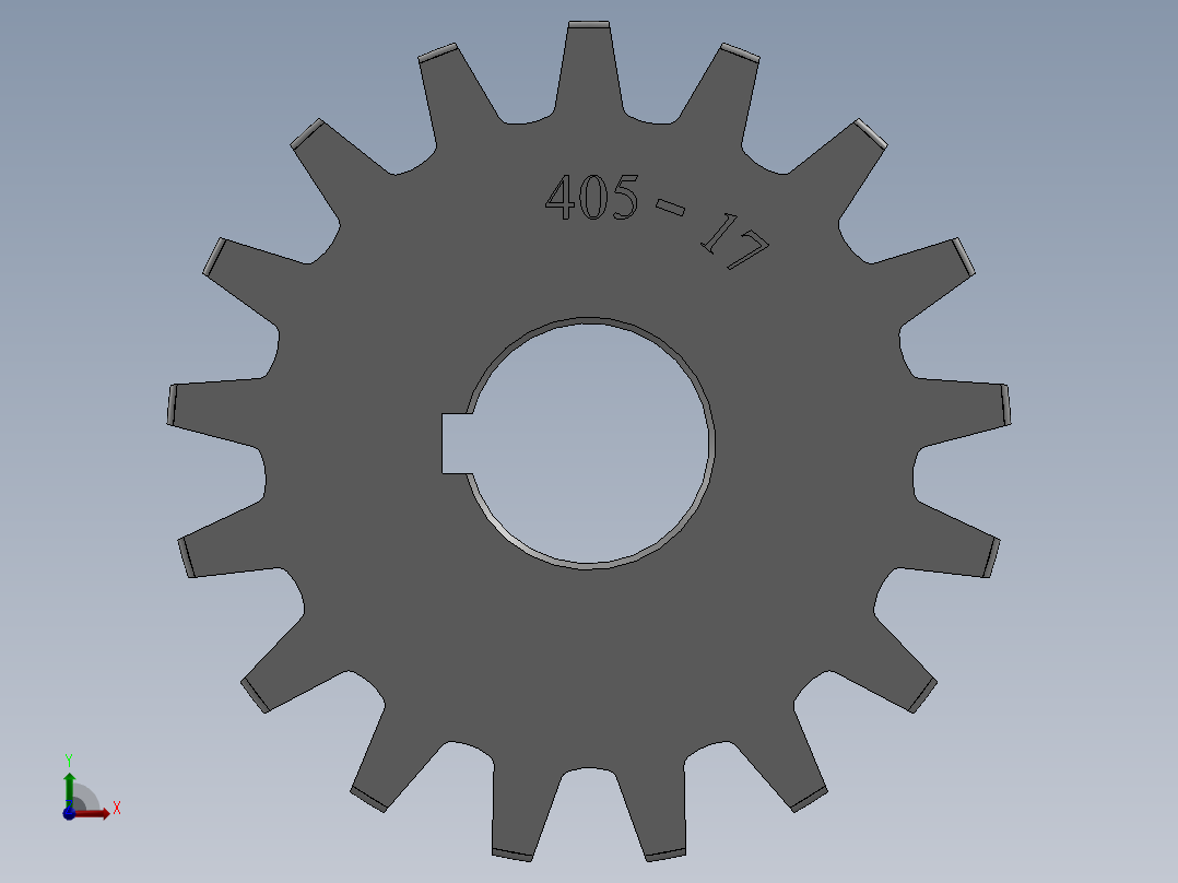 静音链轮---sw前视图