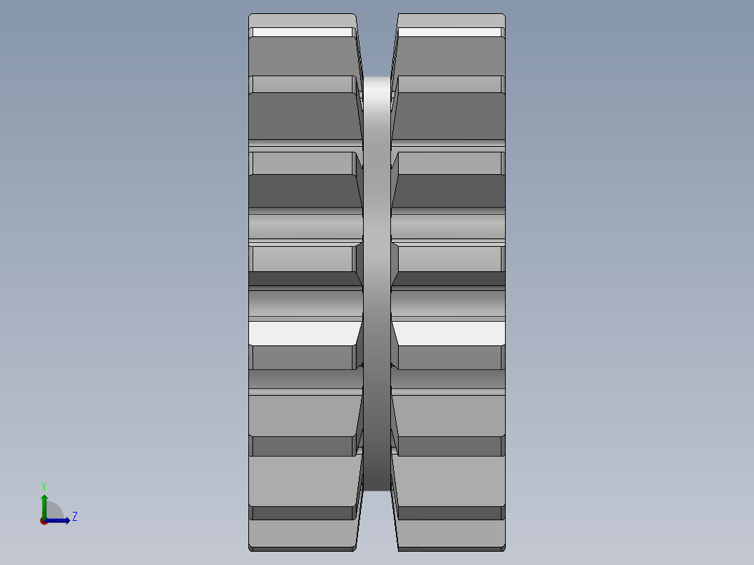 静音链轮---sw左视图