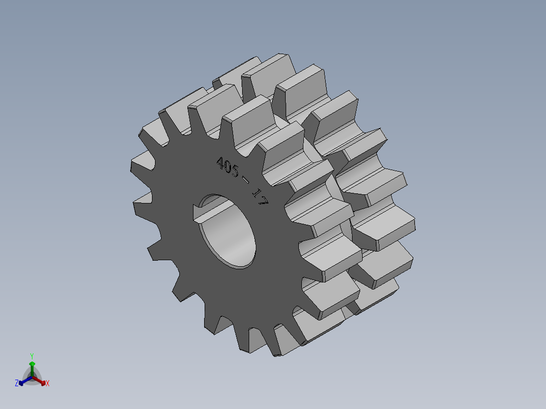 静音链轮---sw正等轴测图