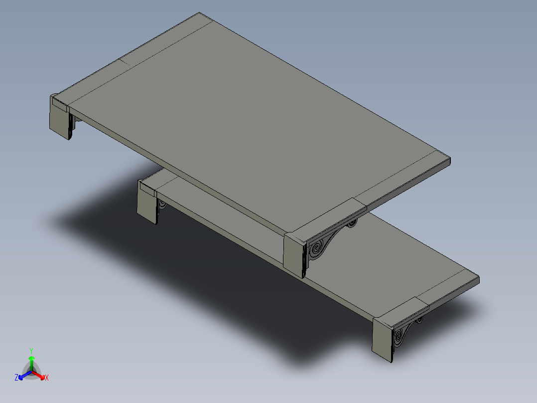 head-and-foot-board-of-bed-mustafa-zorlu-床头和脚板正等轴测图