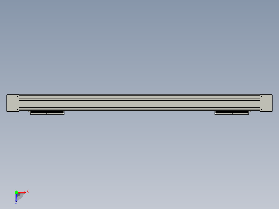 威洛博双电机滑台-VC14D2-S300-BLR-P40-C6俯视图