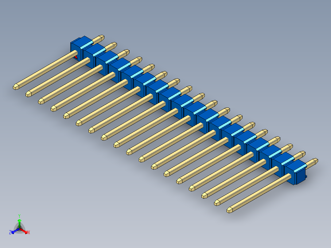 彩色公头100mil（2.54mm）系列-DS1021_blue_1x18p_100mil_Type5_rev1.0
