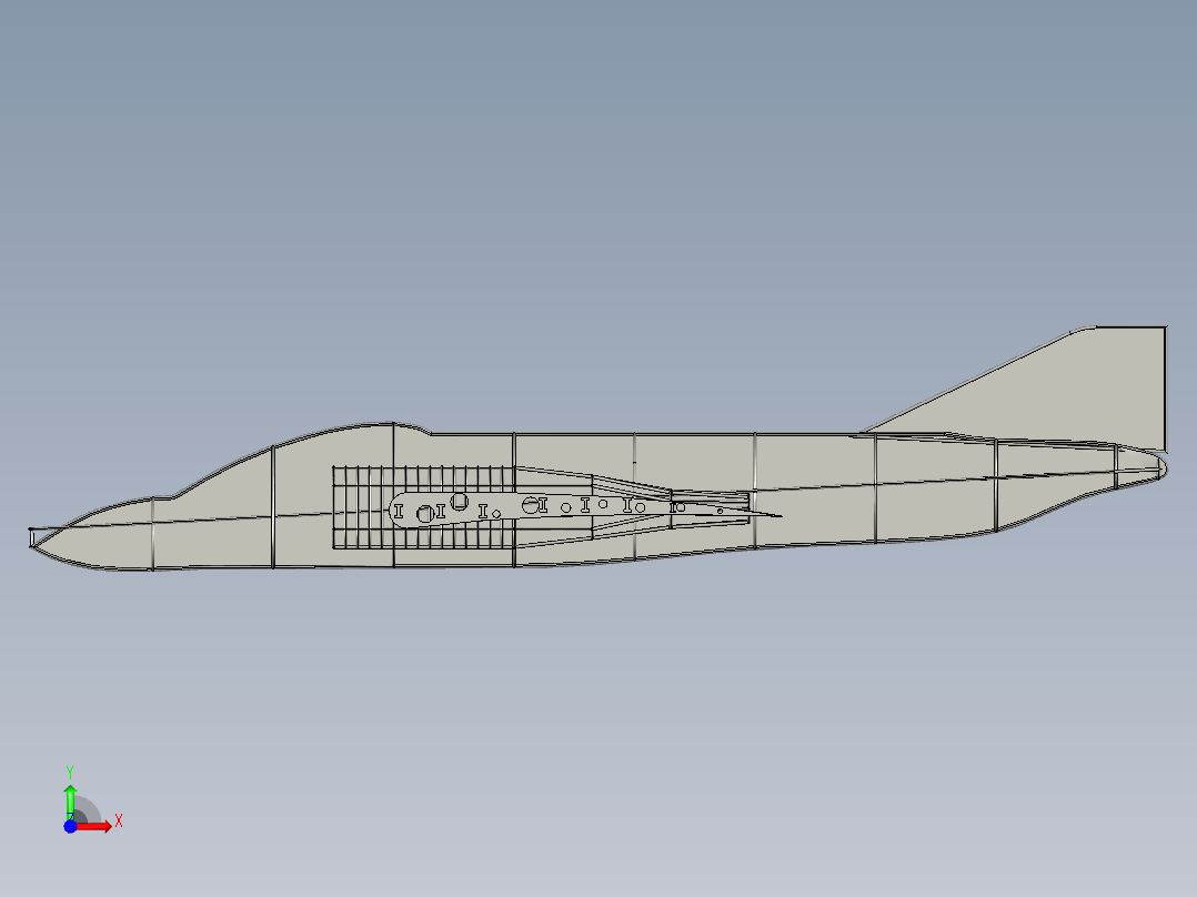 F-4战斗机模型图前视图