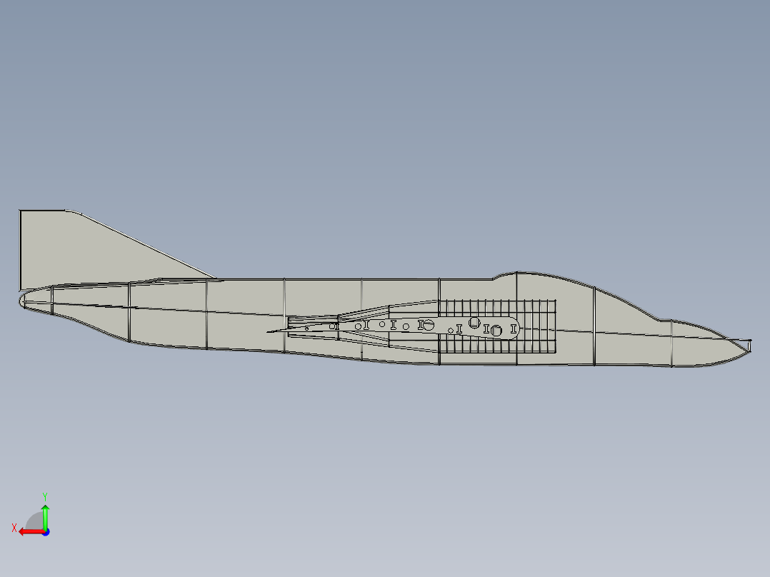 F-4战斗机模型图左视图