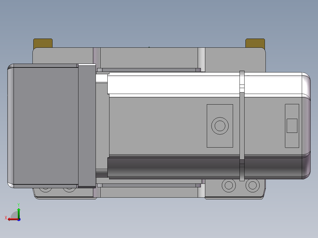MTB同步带半封闭MTB14M-L-200W后视图