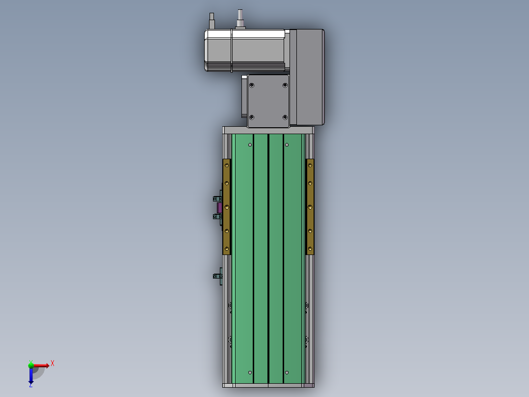 MTB同步带半封闭MTB14M-L-200W俯视图