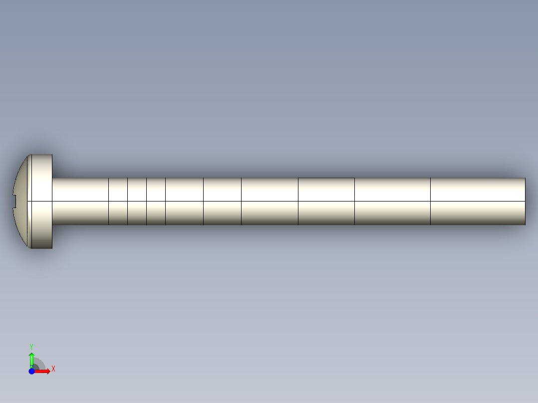 螺丝 M2.5 十字盘头-Screws M2.5 Phillips Pan Head Machine Screws前视图