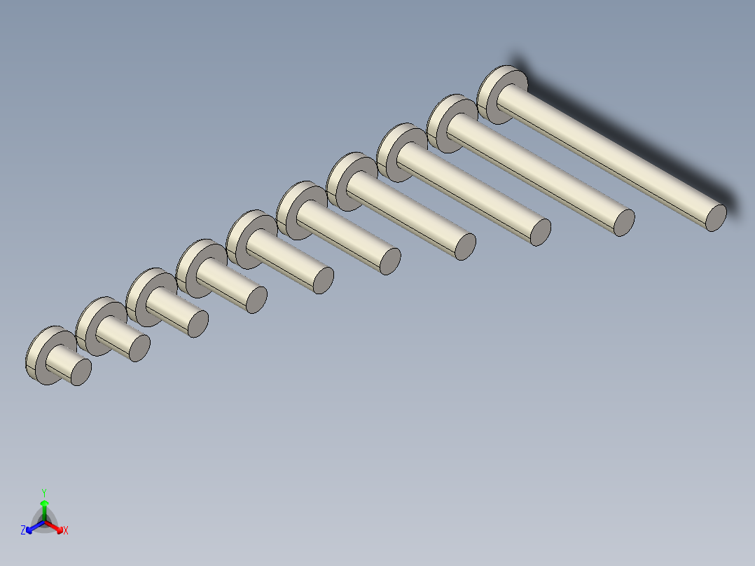 螺丝 M2.5 十字盘头-Screws M2.5 Phillips Pan Head Machine Screws正等轴测图