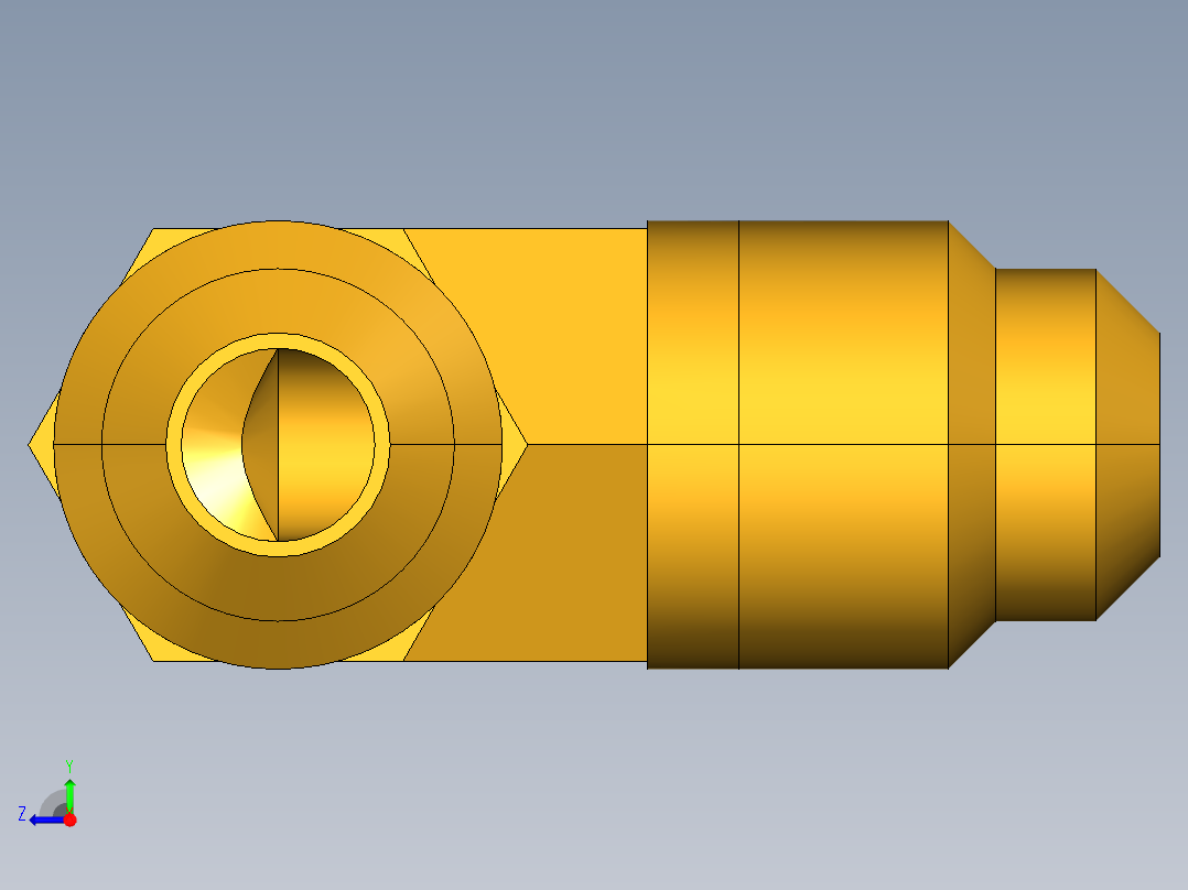扩口式工业通用硬管接头Union Elbow 155F-4右视图