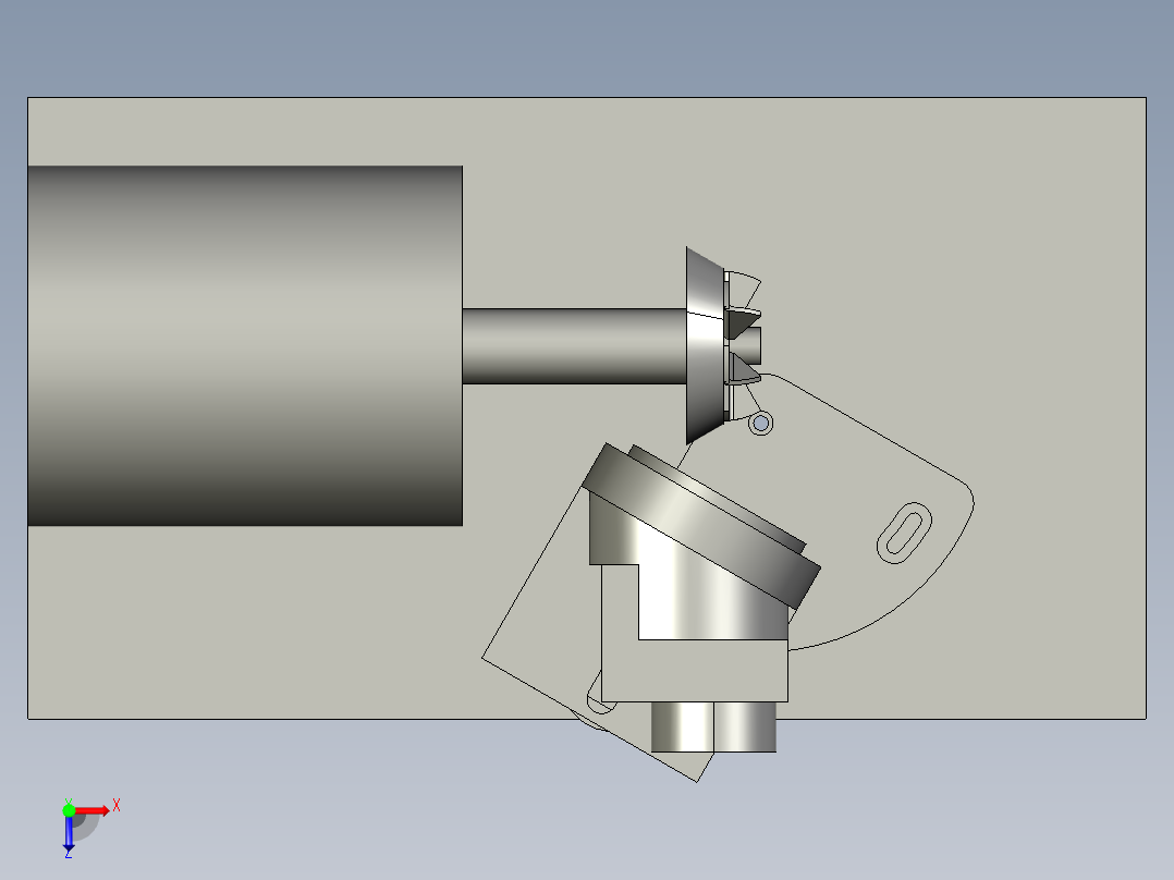 新型钻头刃磨机设计（含ProE三维图仿真动画）俯视图
