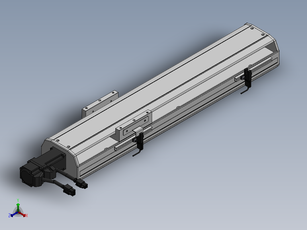 精密模组MY120-T10-300L-BC-P10B-C4-C正等轴测图