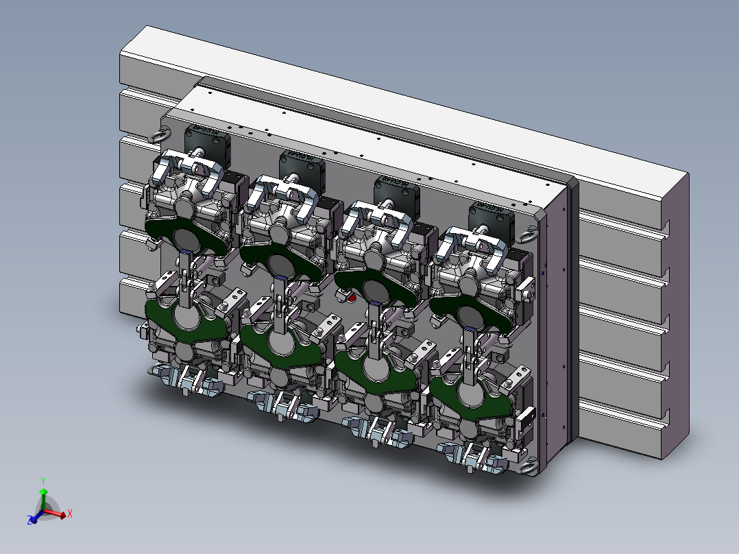 加工中心液压夹具