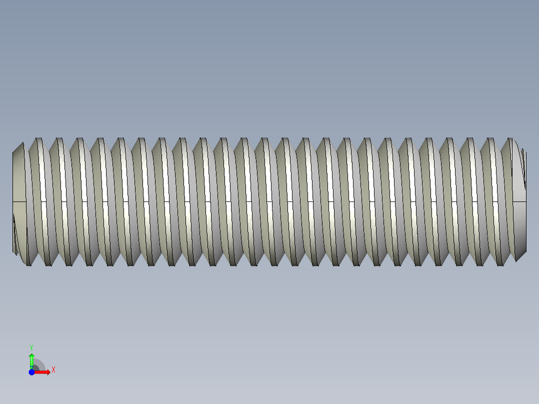 DIN 913-ISO 4026 固定螺钉-M5 L=20.STEP前视图