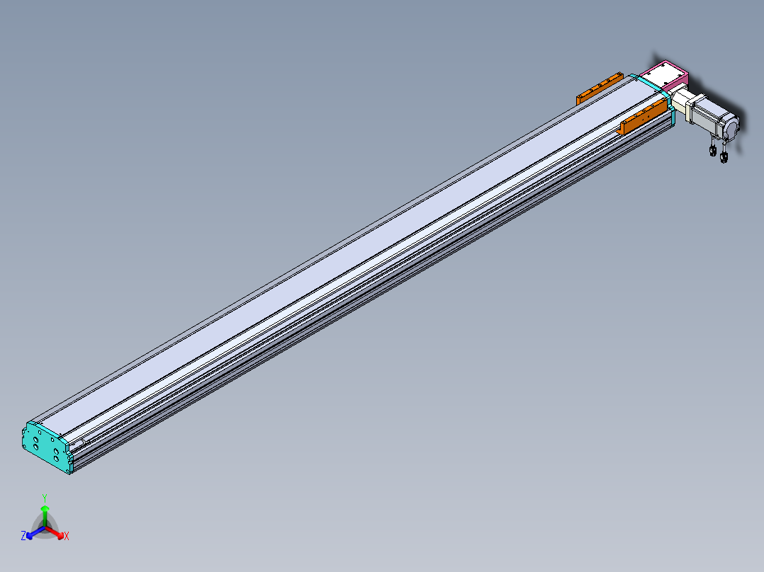 东锦同步带传动-直线滑台模组DH170B-L150-S1850-BL-P400W-C3