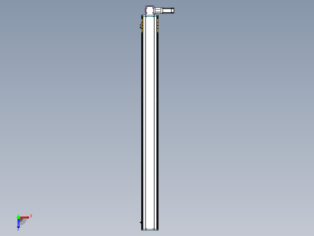东锦同步带传动-直线滑台模组DH170B-L150-S1850-BL-P400W-C3俯视图