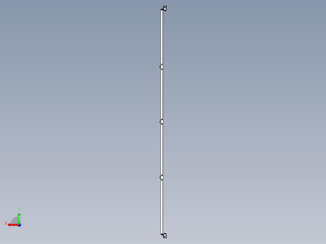 基恩士SL-JB207_back-mount_kc图纸模型后视图