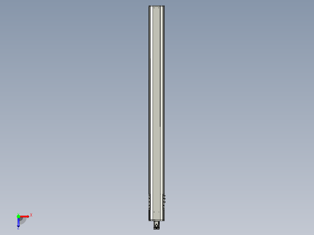 东锦丝杆传动-直线滑台模组DH210-C-L10-S2450-BC-P750W-C3俯视图