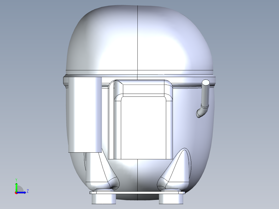压缩机 Embraco Neu2140gk 12hp 220v R404a左视图