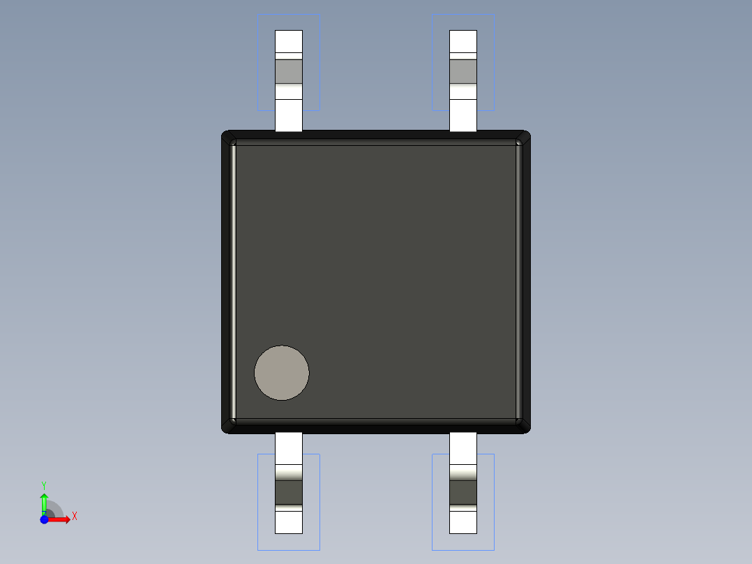 光电元件封装-PS2705-1前视图