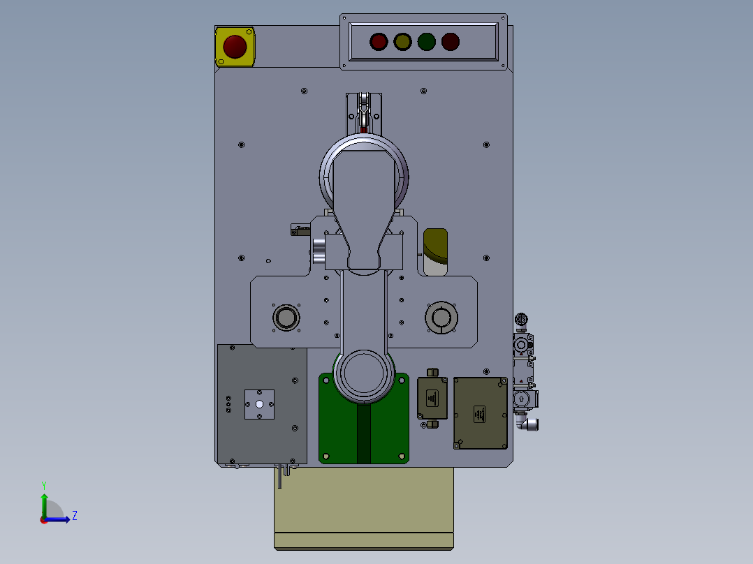 精品零件钻孔机左视图