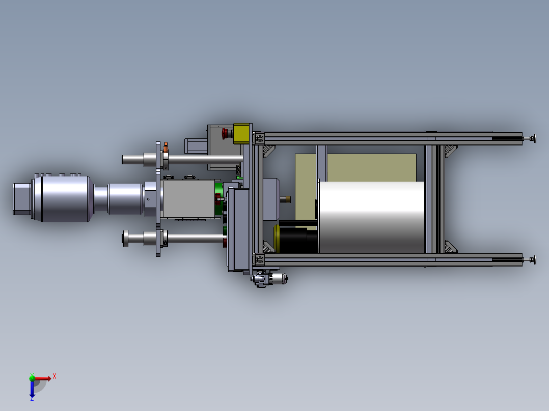 精品零件钻孔机俯视图