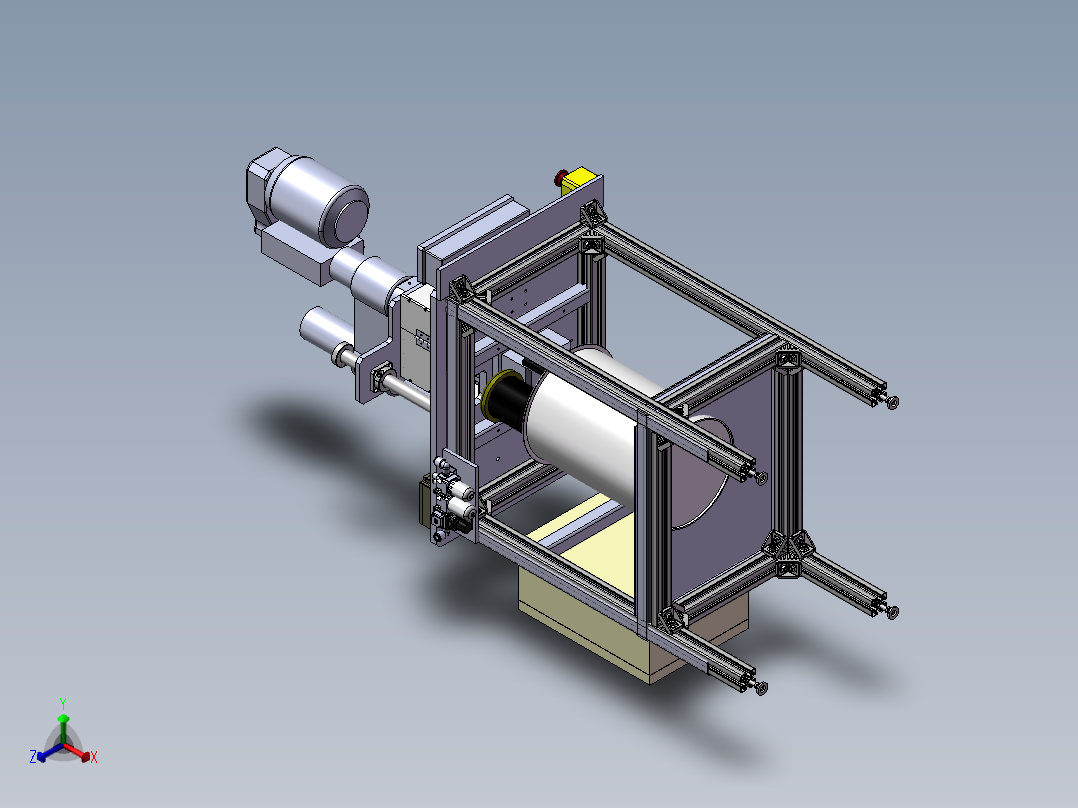 精品零件钻孔机正等轴测图