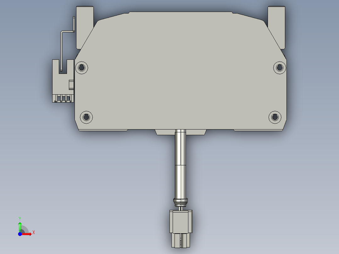 东锦丝杆传动-直线滑台模组DH135-C-L10-S900-BC-P400W-C3前视图