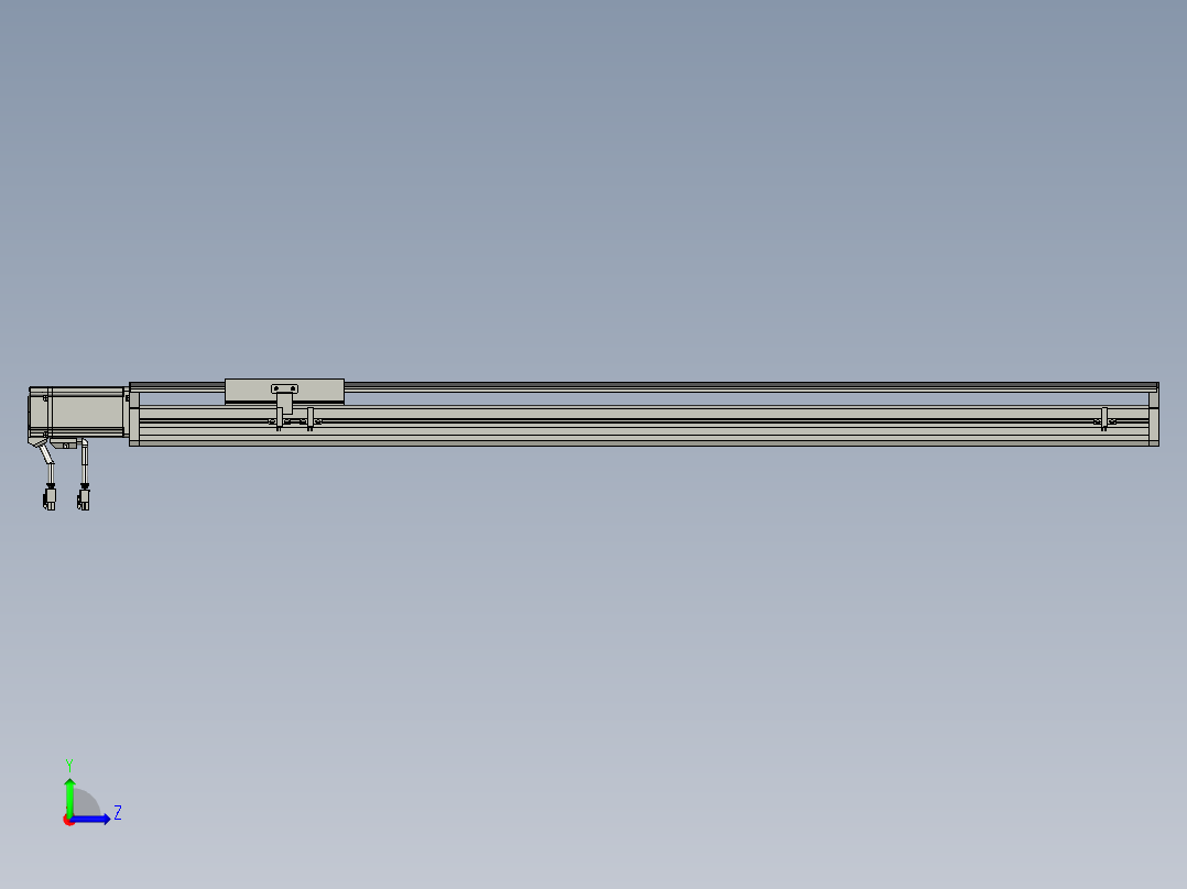 东锦丝杆传动-直线滑台模组DH135-C-L10-S900-BC-P400W-C3左视图