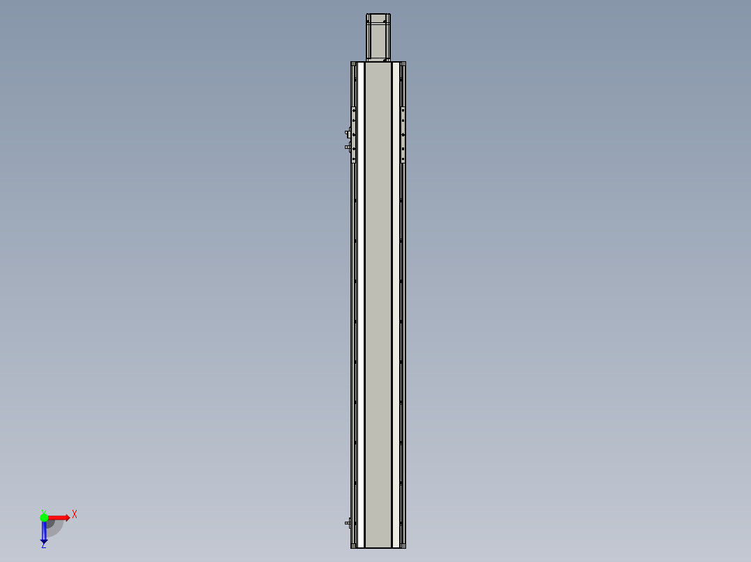 东锦丝杆传动-直线滑台模组DH135-C-L10-S900-BC-P400W-C3俯视图
